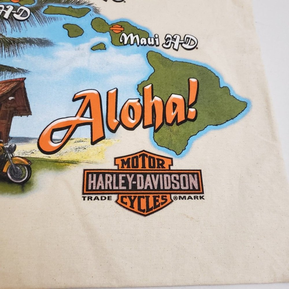 Harley Davidson 2012 canvas tote Hawaii - Picture 2 of 11